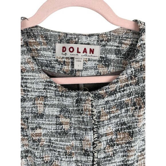 Dolan Anthropologie Women's Multi-colored Tweed Long Line Zip Cardigan Size L - Picture 4 of 13